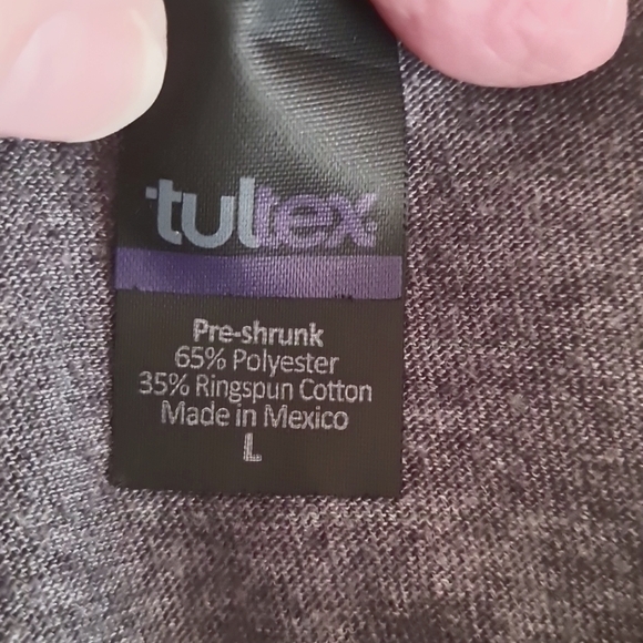 TEXAS STATE Renletless tee in grey, L, VGUC, League Champs on back, Cat eyes - Picture 5 of 5